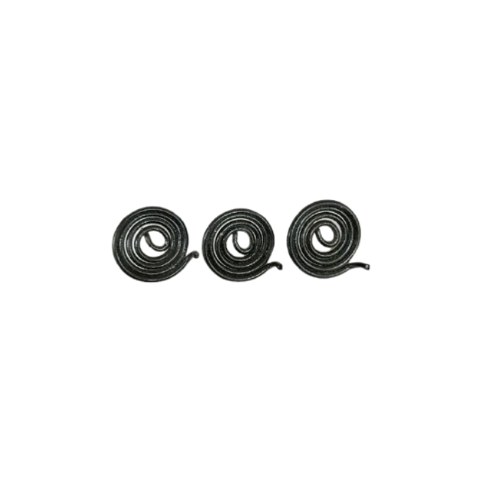 Black Wavy Round Anti Clockwise Springs