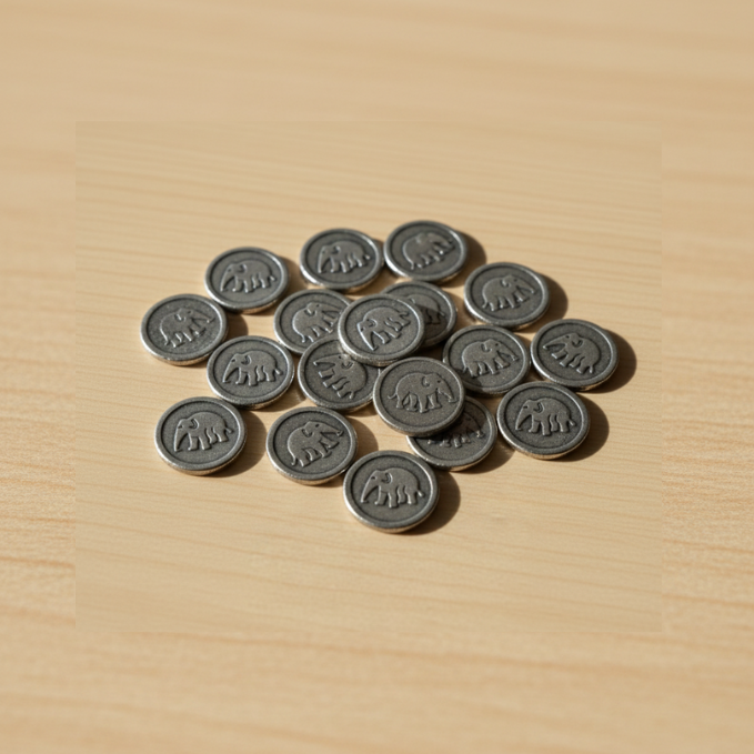 Lead Rahu Coin 21 Pieces
