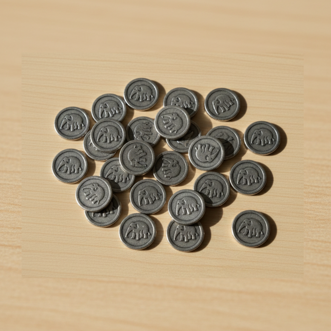 Lead Rahu Coin 31 Pieces