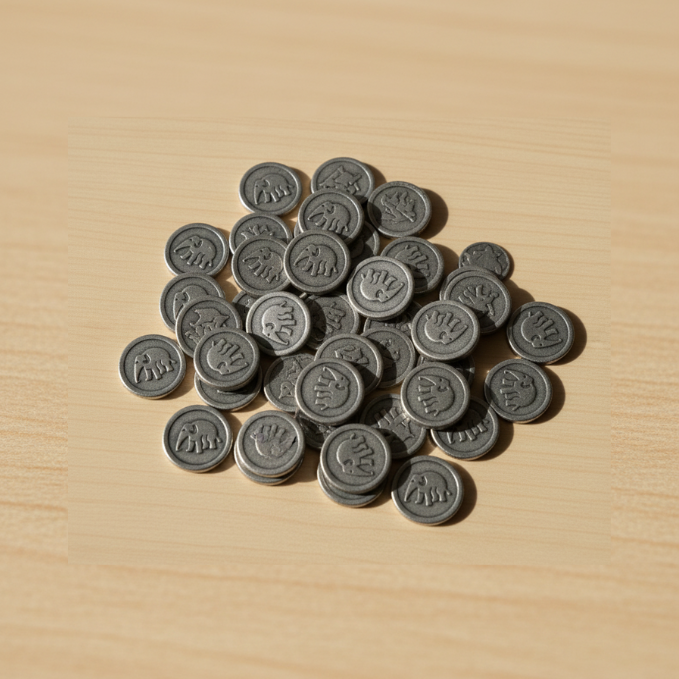Lead Rahu Coin 108 Pieces