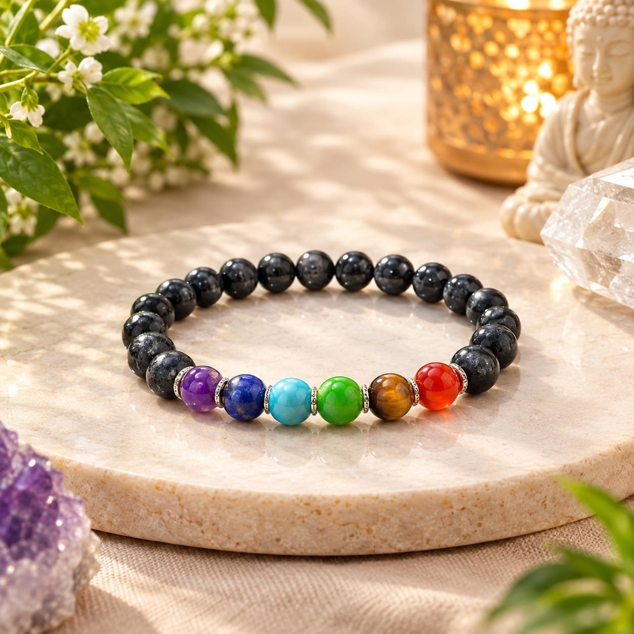 Seven chakra bracelet