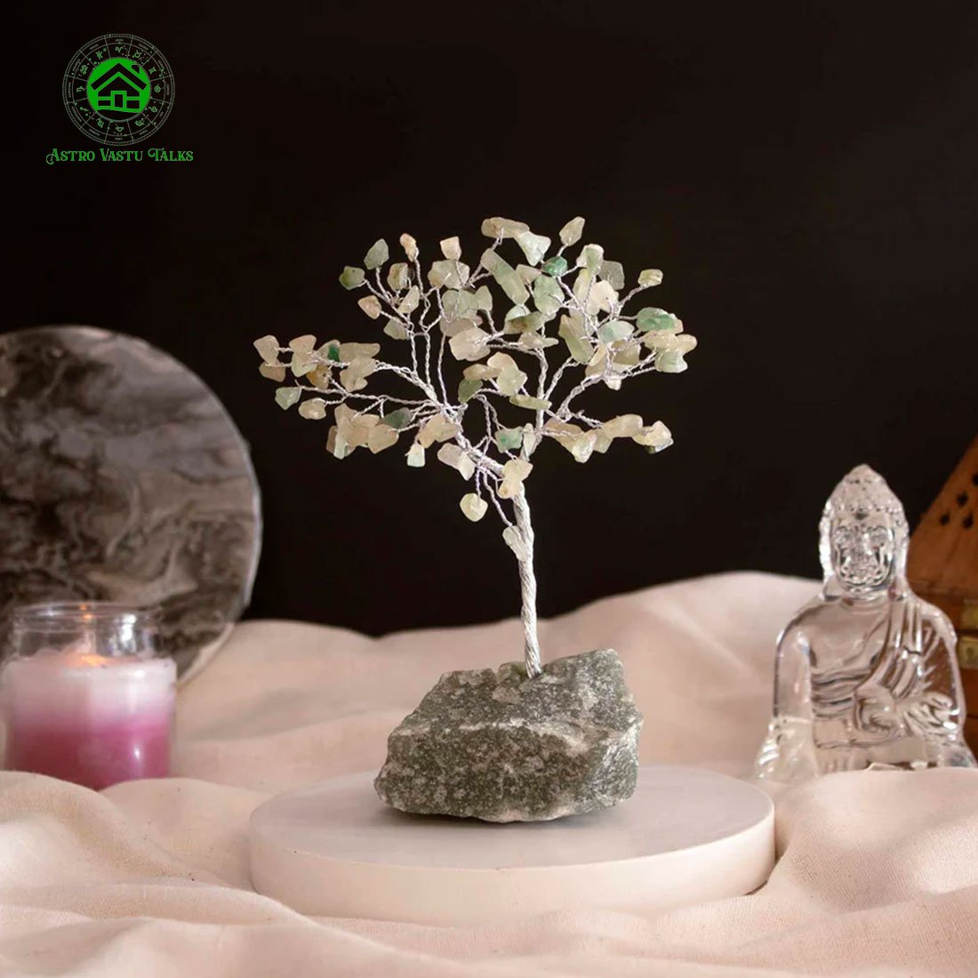 Green Aventurine Crystal Tree With Green Aventurine Base