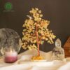 Citrine Crystal Tree Of Life With Agate Base