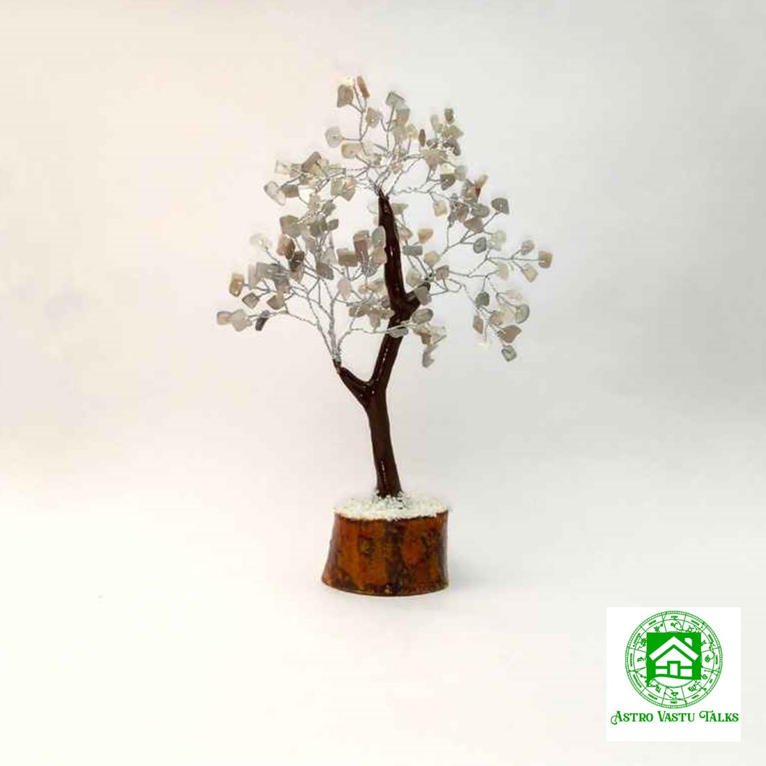 Grey Moonstone Gemstone Tree