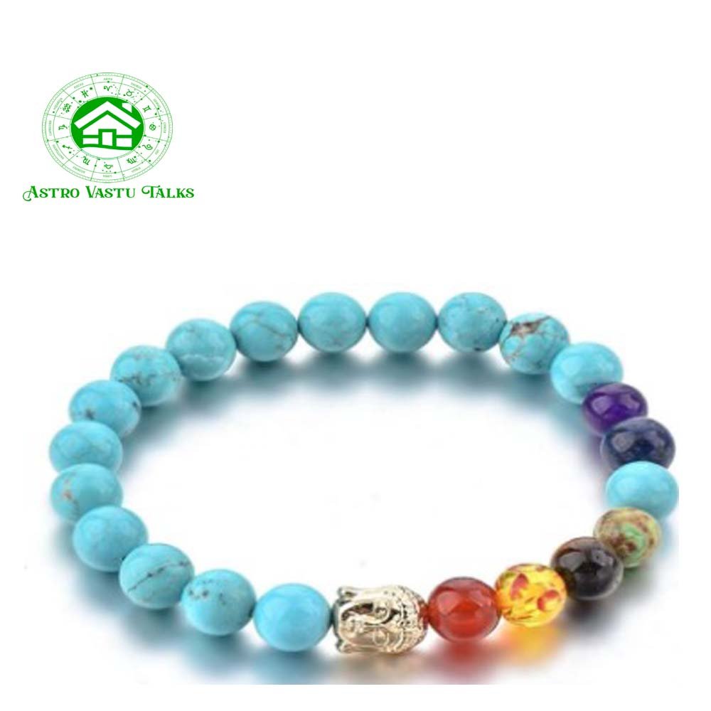 Sky blue 7 Chakra Bracelet