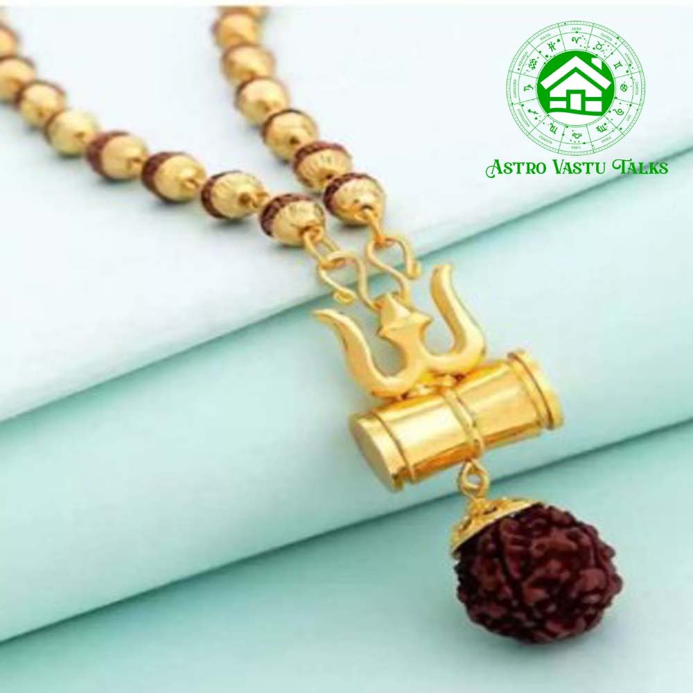 Mukhi Rudraksha Trishul damru