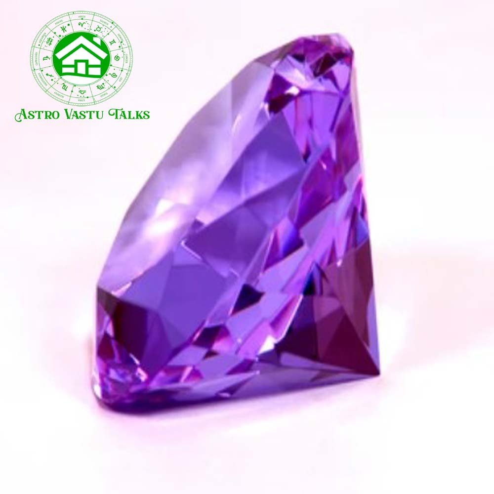 Purple crystal diamond