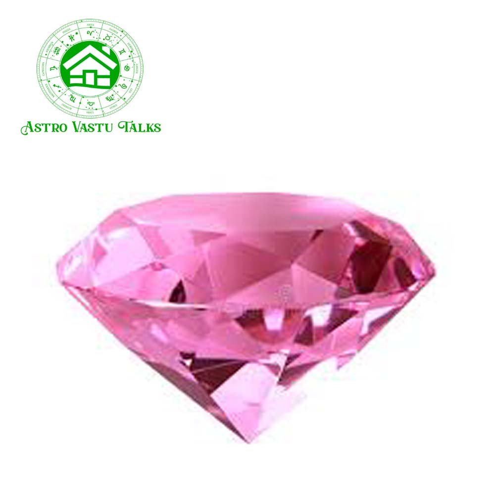 Pink crystal diamond