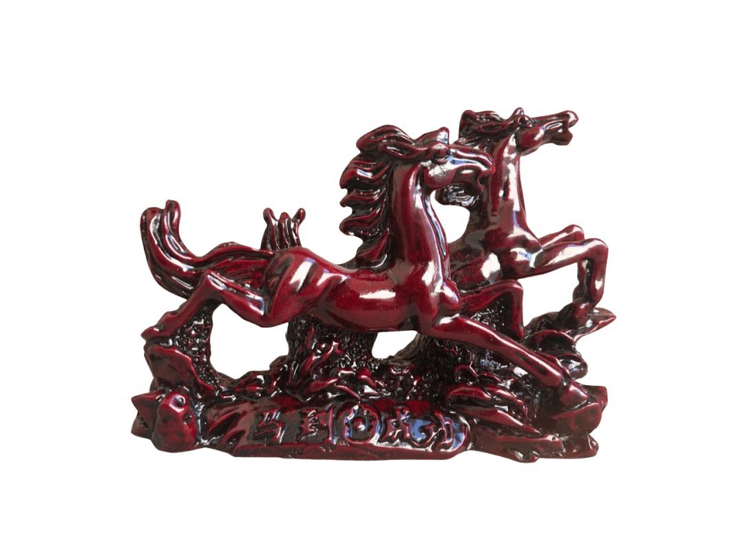 Red Galloping Horses
