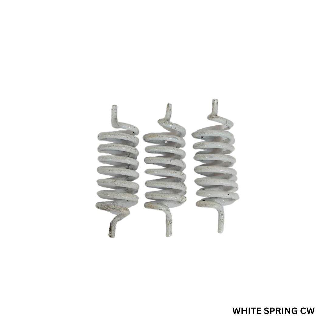 White Round Clockwise Springs