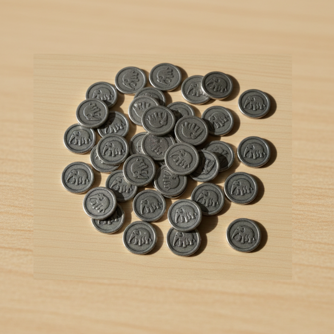 Lead Rahu Coin 51 Pieces
