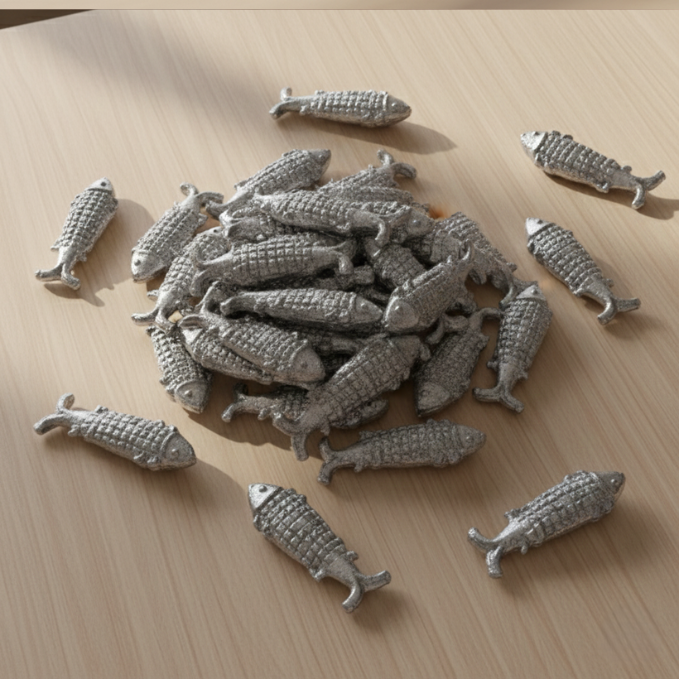 Lead Fish 51 Pieces