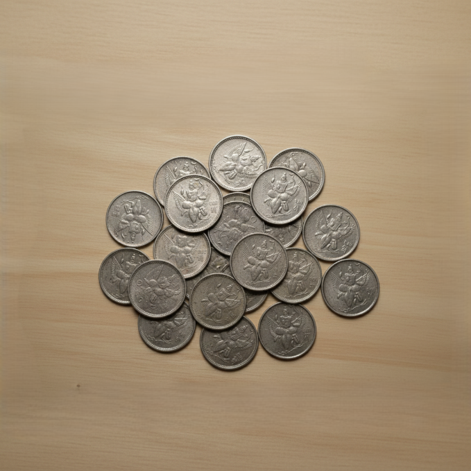 Lead Shani Coin 21 Pieces