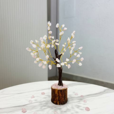 Rose Quartz Crystal Tree