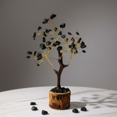 Black Tourmaline Crystal Tree